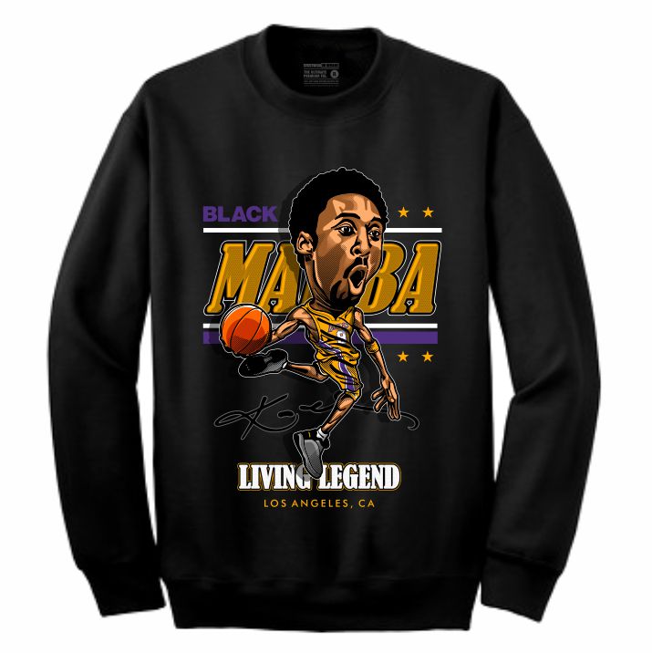 Mamba Black Crewneck (Caricature Collection)