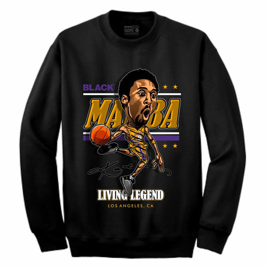 Mamba Black Crewneck (Caricature Collection)