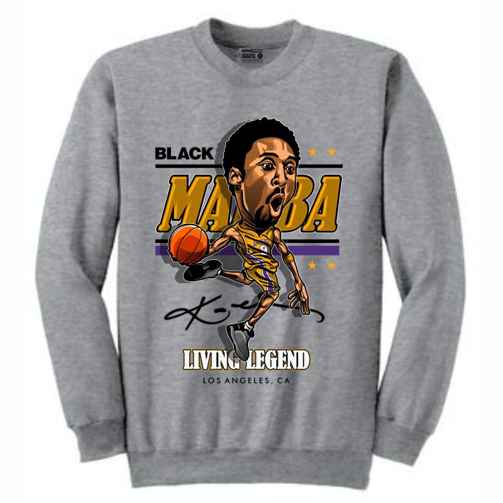 Mamba Grey Crewneck (Caricature Collection)