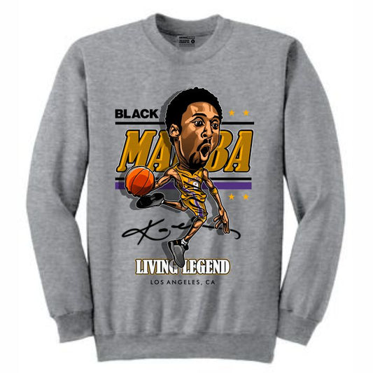 Mamba Grey Crewneck (Caricature Collection)