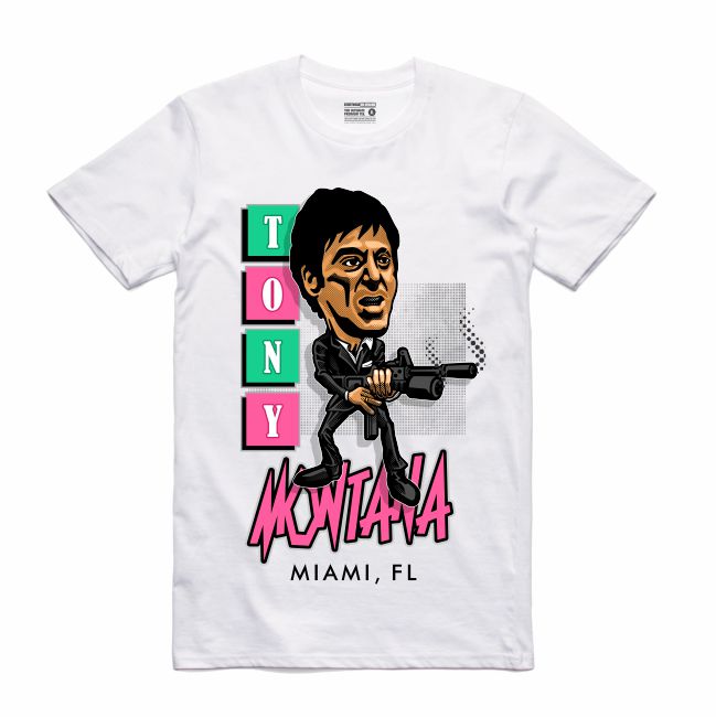 Scarface White T-Shirt (Caricature Collection)