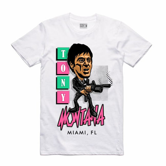 Scarface White T-Shirt (Caricature Collection)