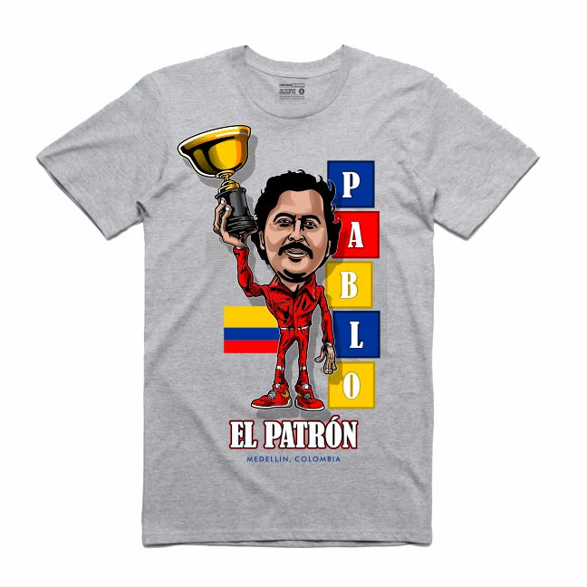 Pablo Grey T-Shirt (Caricature Collection)