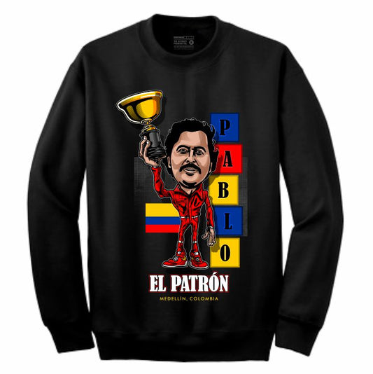 Pablo Black Crewneck (Caricature Collection)