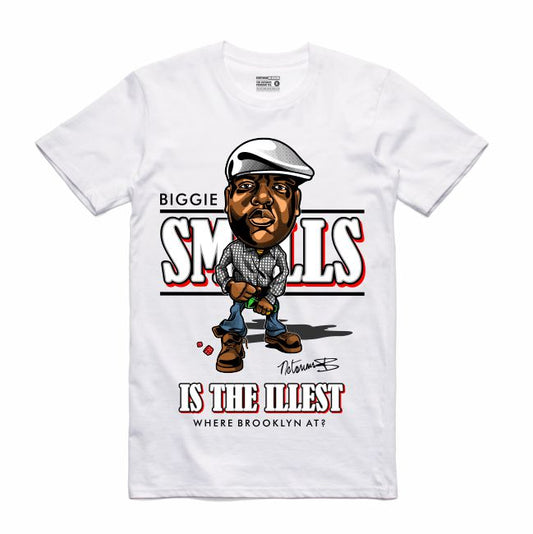 Biggie White T-Shirt (Caricature Collection)