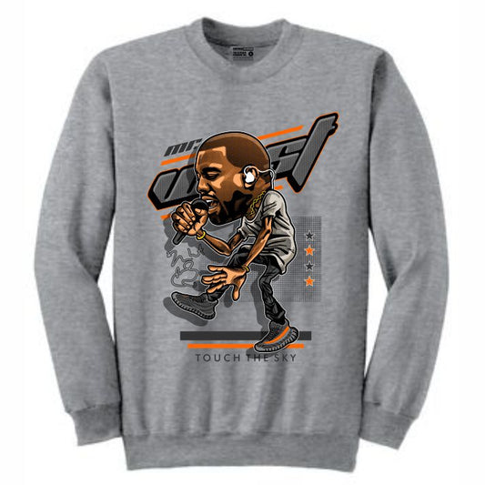 YZY Grey Crewneck (Caricature Collection)