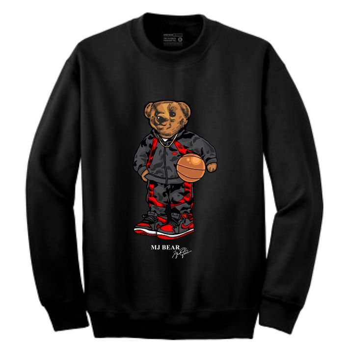 MJ Black Crewneck (Bear Collection)