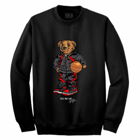 MJ Black Crewneck (Bear Collection)