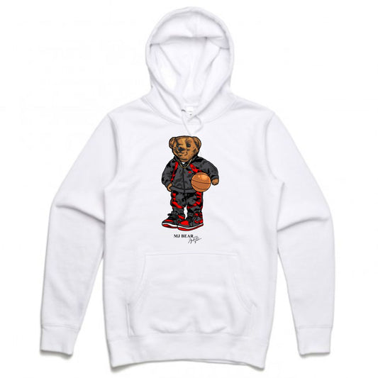 MJ White Hoodie (Bear Collection)