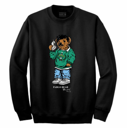 Pablo Black Crewneck (Bear Collection)