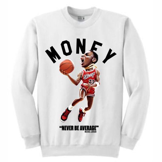 MJ White Crewneck (Toons Collection)