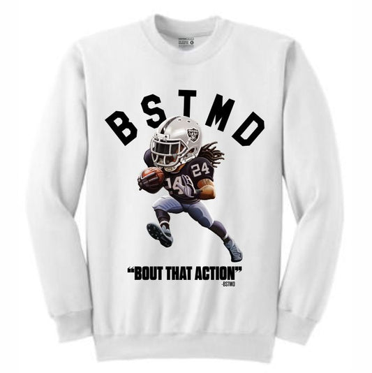 Beastmode White Crewneck (Toons Collection)