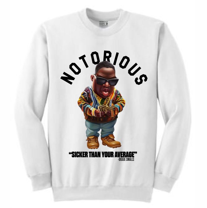 Biggie White Crewneck (Toons Collection)