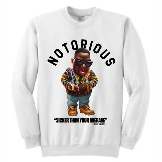 Biggie White Crewneck (Toons Collection)