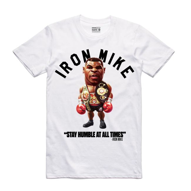 Iron Mike White T-Shirt (Toons Collection)