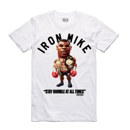 Iron Mike White T-Shirt (Toons Collection)