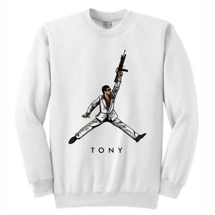 Scareface White Crewneck (JMPMN Collection)