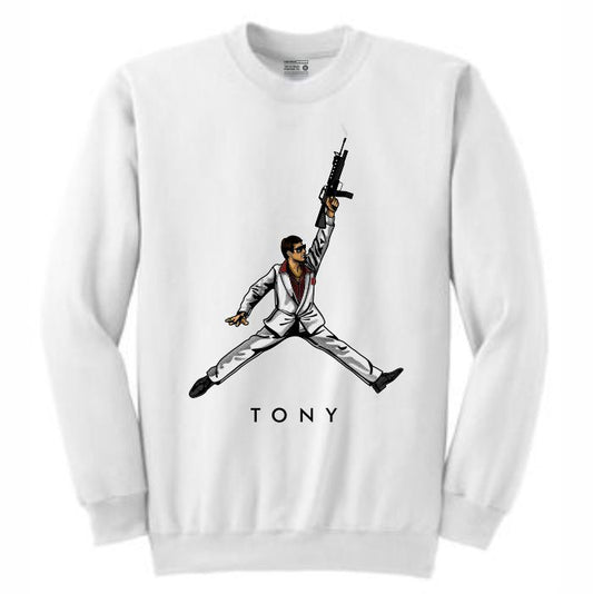 Scareface White Crewneck (JMPMN Collection)