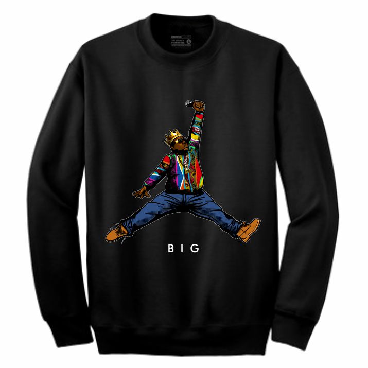 Biggie Black Crewneck (JMPMN Collection)
