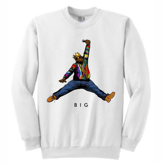 Biggie White Crewneck (JMPMN Collection)