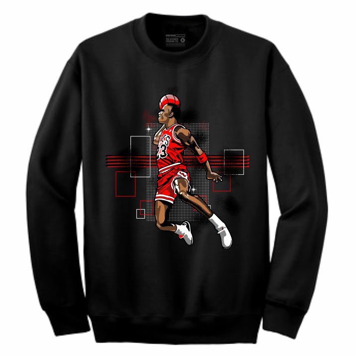 MJ Black Crewneck (Rockstar Collection)
