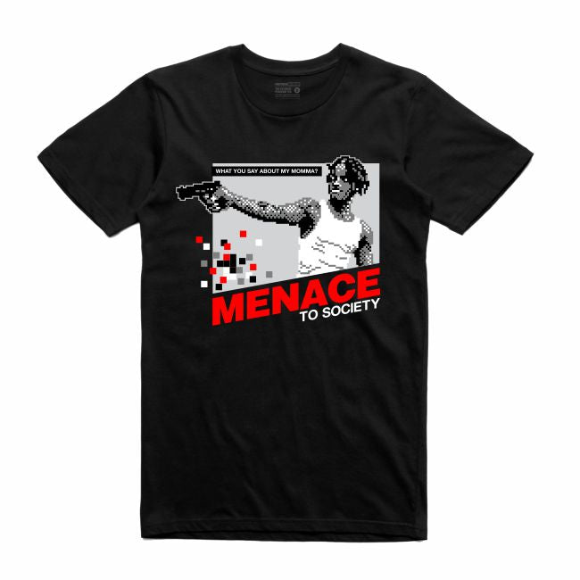 Menace Black T-Shirt (8 Bit Collection)