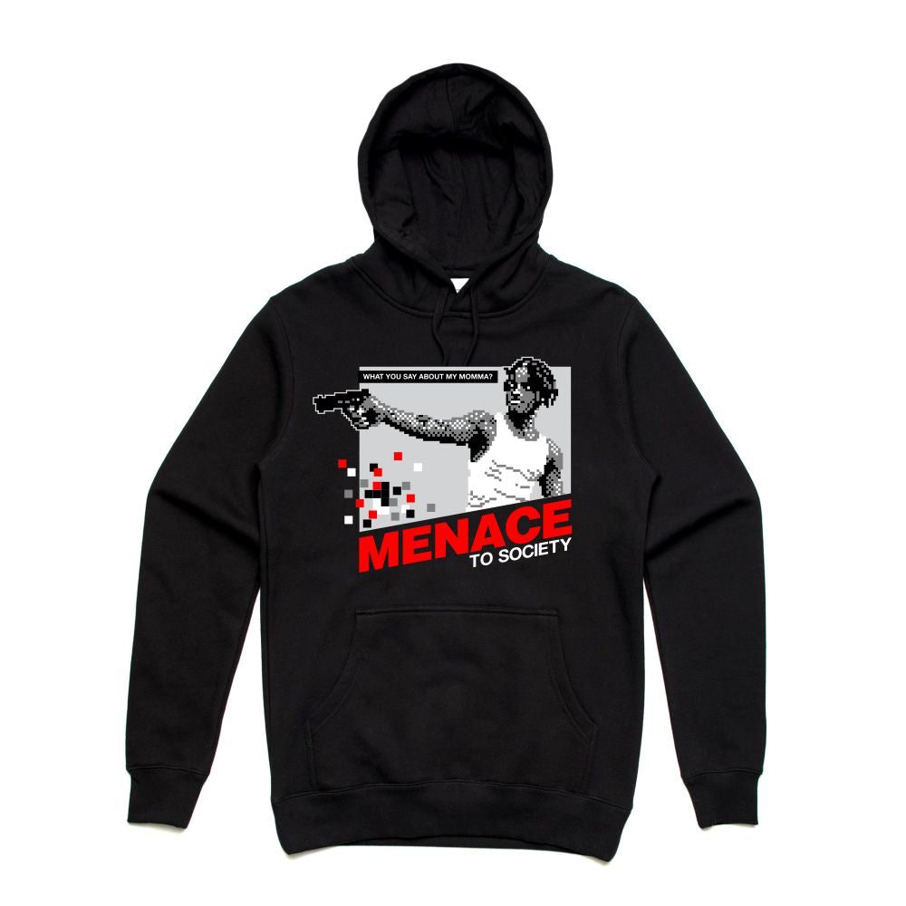 Menace Black Hoodie (8 Bit Collection)