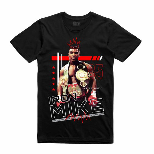 Iron Mike Black T-Shirt (Mixed Media Collection)