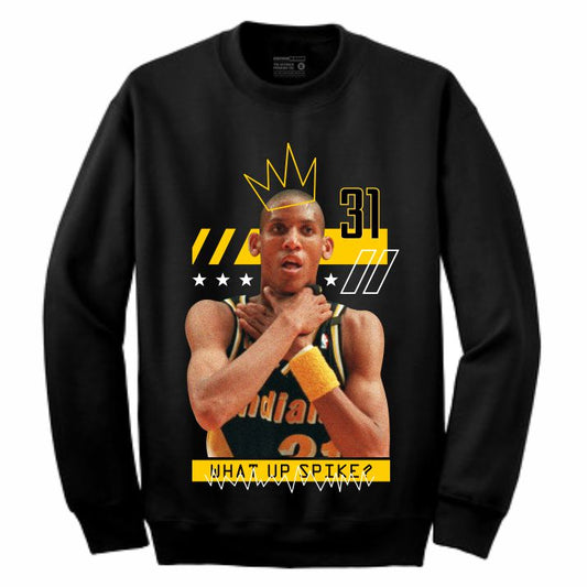 Choke Black Crewneck (Mixed Media Collection)