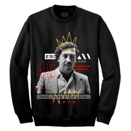 Pablo Black Crewneck (Mixed Media Collection)