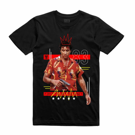 Scarface Black T-Shirt (Mixed Media Collection)
