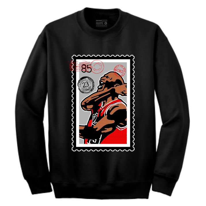 MJ Black Crewneck (Stamp V1 Collection)