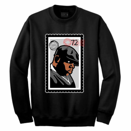 Biggie Black Crewneck (Stamp V1 Collection)