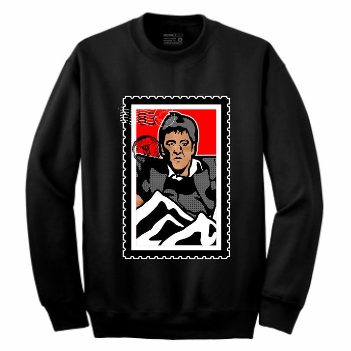 Scarface Black Crewneck (Stamp V1 Collection)