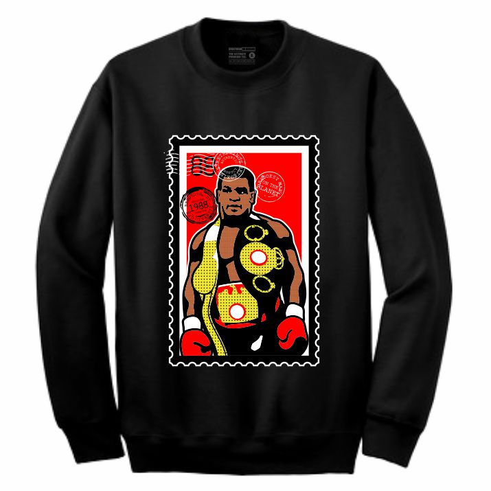 Iron Mike Black Crewneck (Stamp V1 Collection)