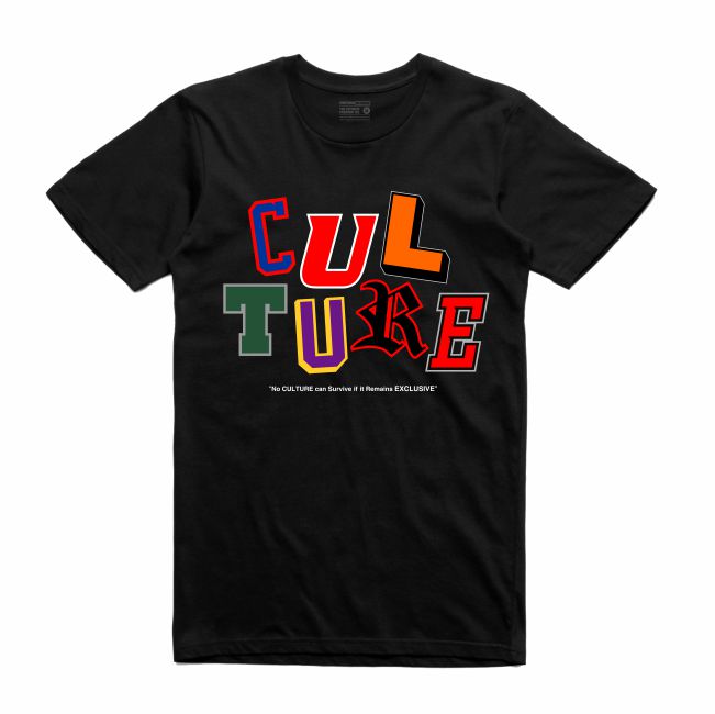 Letterman Black T-Shirt (Culture)