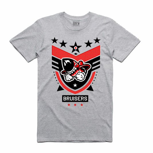 Bruiser 5 Star Grey T-Shirt (Bruisers)