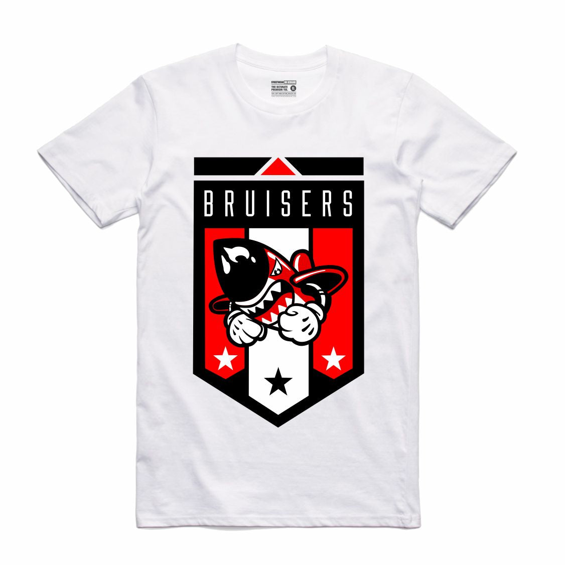 Bruiser Badge White T-Shirt (Bruisers)