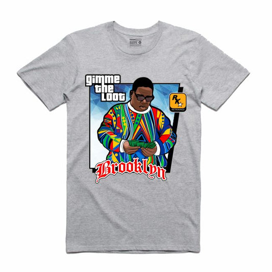 Gimme the Loot Grey T-Shirt (GTA Collection)