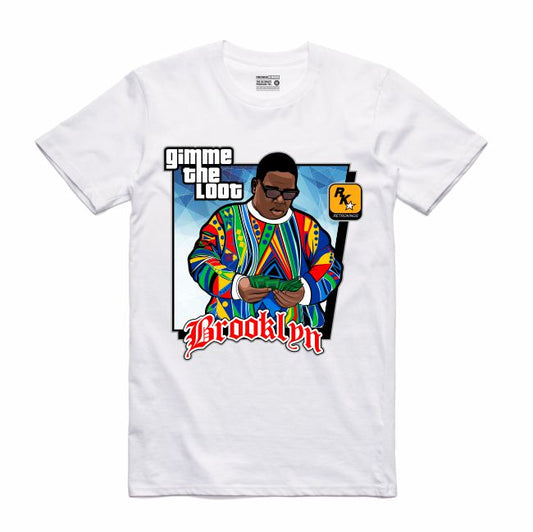 Gimme the Loot White T-Shirt (GTA Collection)