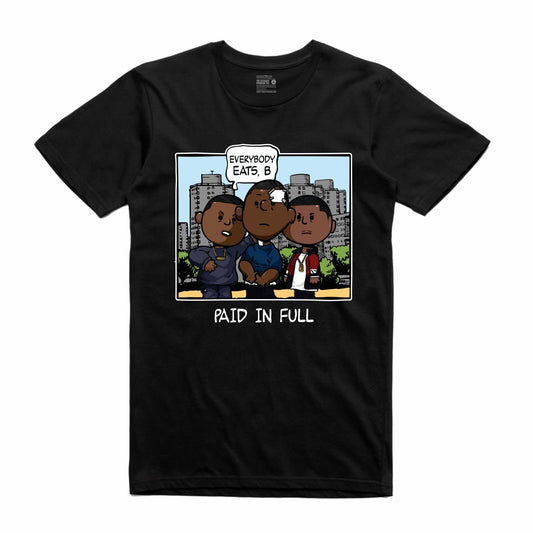 Paid In Full Black T-Shirt (PNUTS Collection)