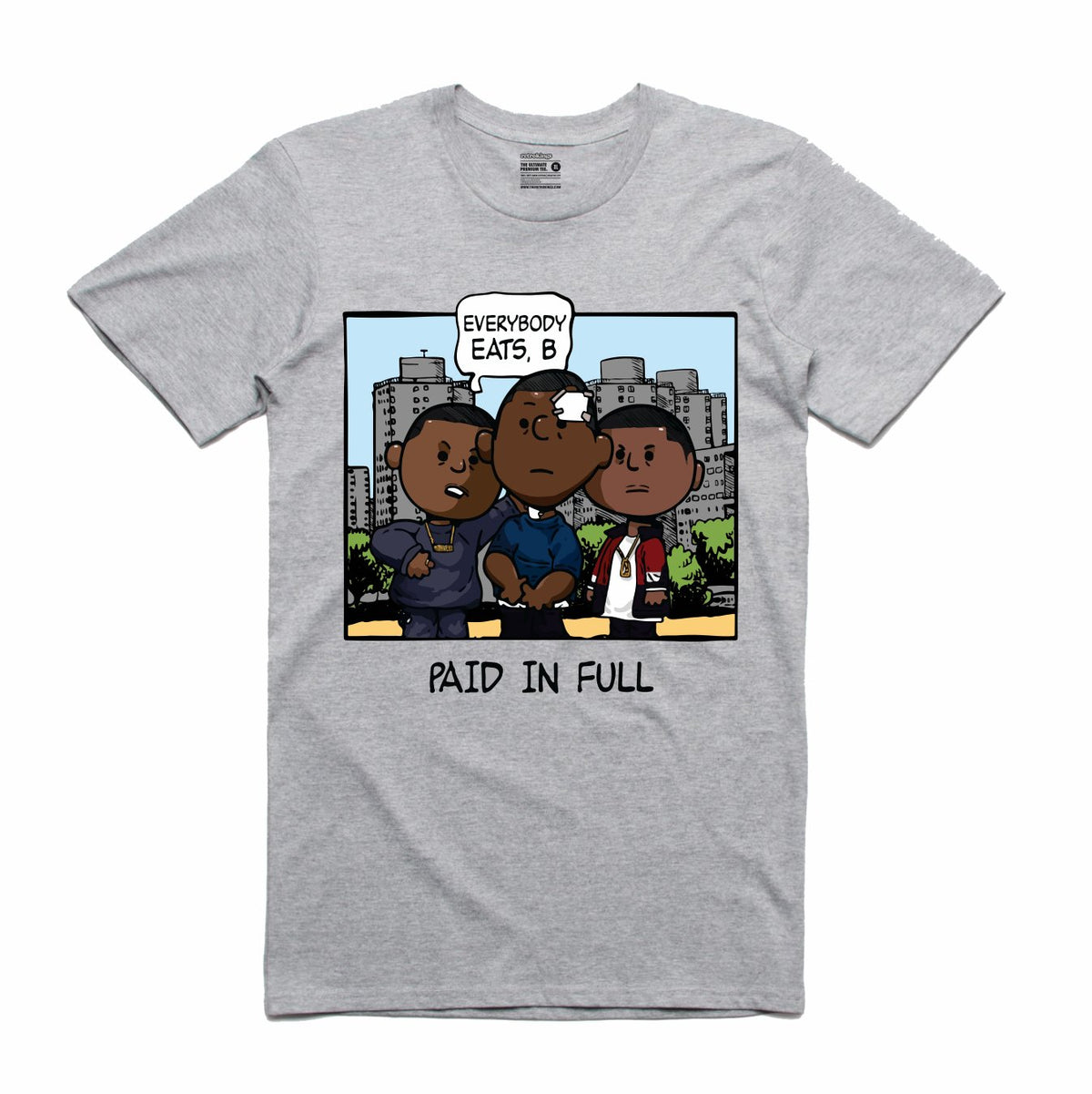 Paid In Full Grey T-Shirt (PNUTS Collection)