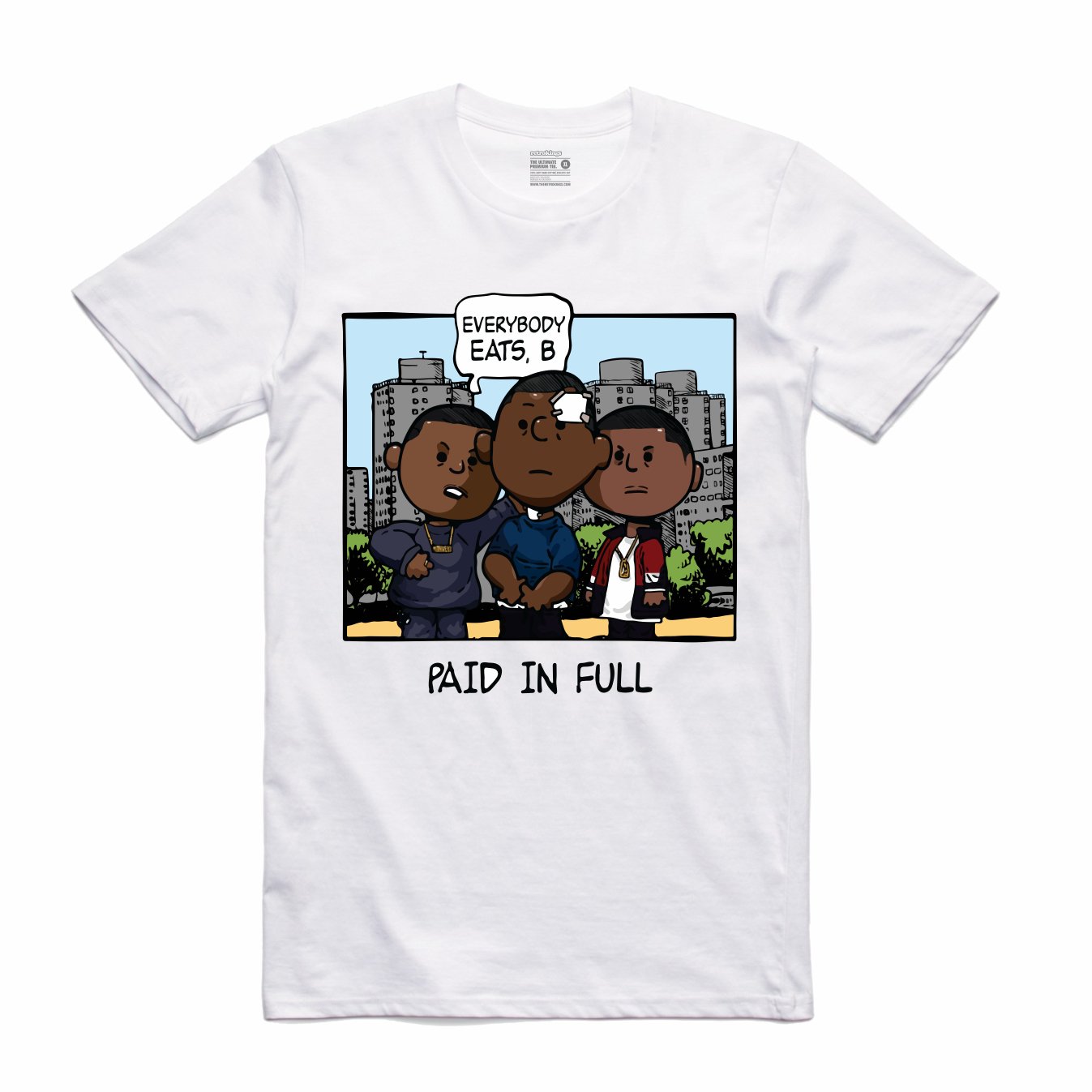Paid In Full White T-Shirt (PNUTS Collection)