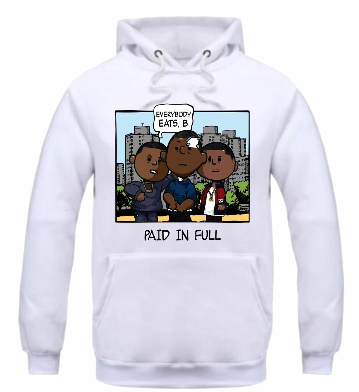 Paid In Full White Hoodie (PNUTS Collection)