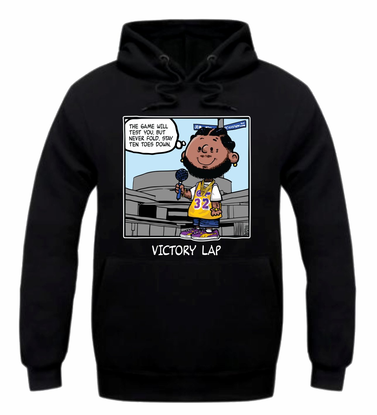 Victory Lap Black Hoodie (PNUTS Collection)