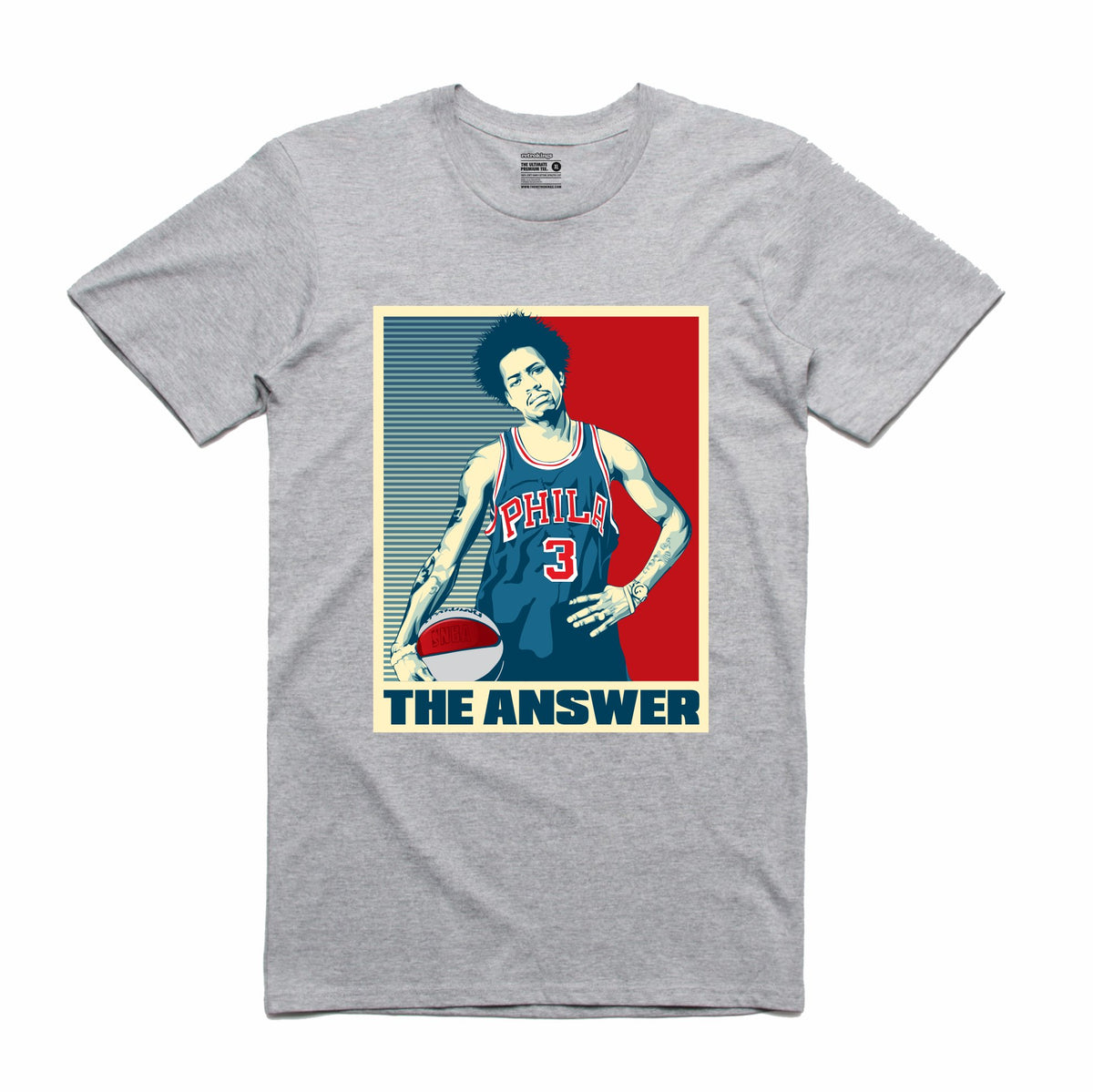 The Answer Grey T-Shirt (Stencil Collection)