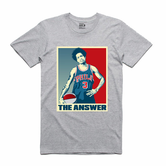 The Answer Grey T-Shirt (Stencil Collection)