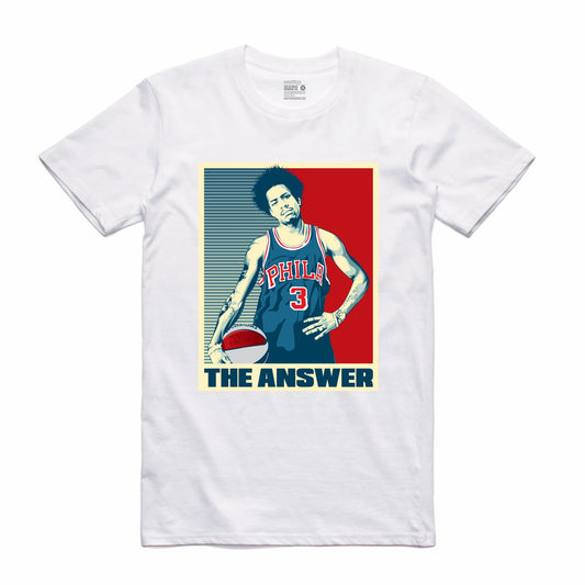 The Answer White T-Shirt (Stencil Collection)