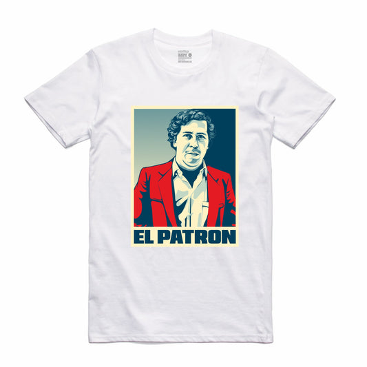 El Patron White T-Shirt (Stencil Collection)