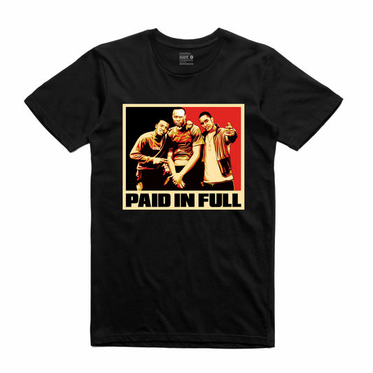 Paid In Full Black T-Shirt (Stencil Collection)